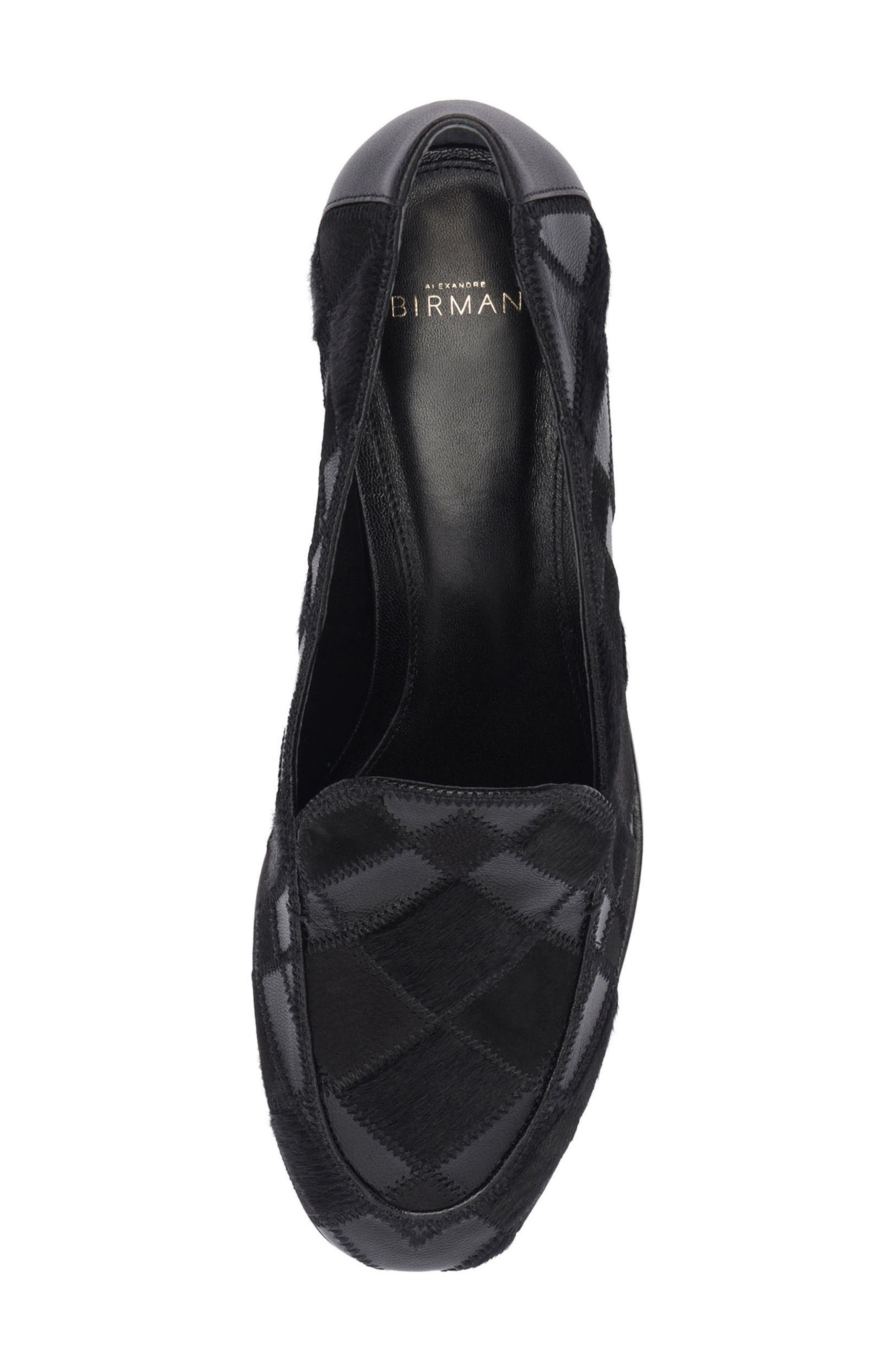 Annelise Leather Loafer, Alternate, color, BLACK