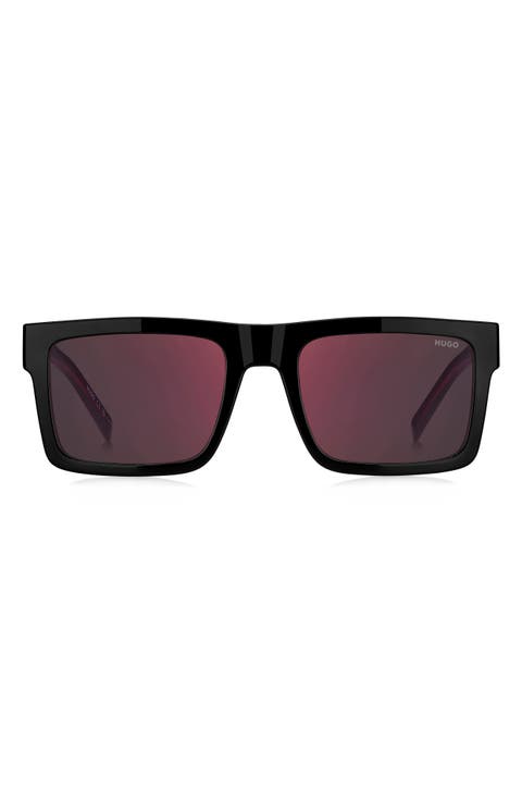 55mm Rectangular Sunglasses