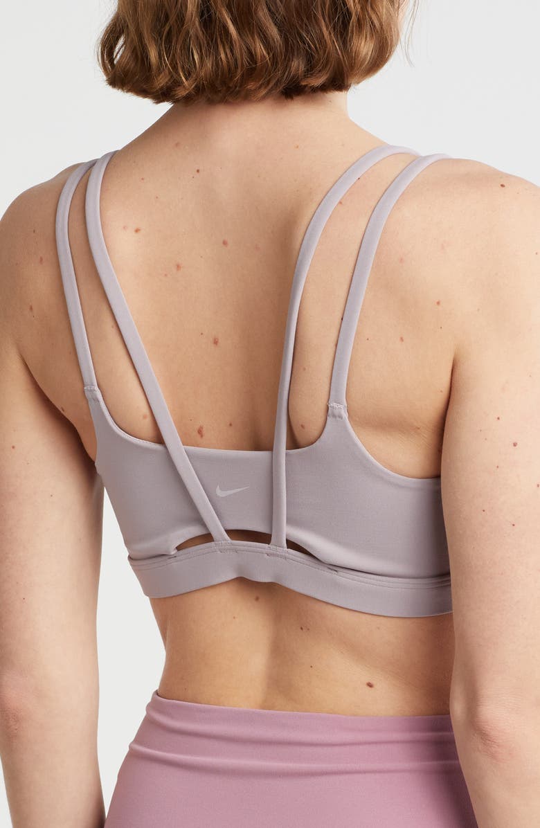 Nike Zenvy Strappy Light-Support Padded Sports Bra, Alternate, color, Lavender/ White
