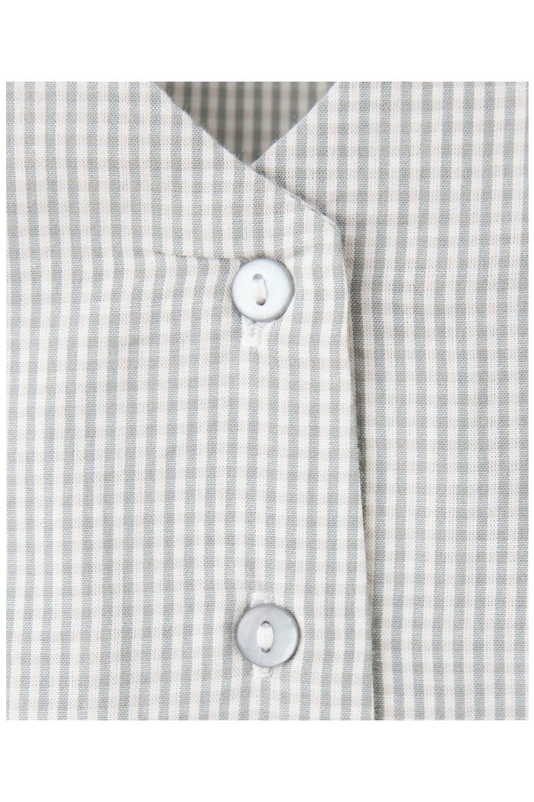Gingham Check Pajamas, Alternate, color, GREY