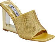 LADY COUTURE Rhinestone Wedge Slide Sandal