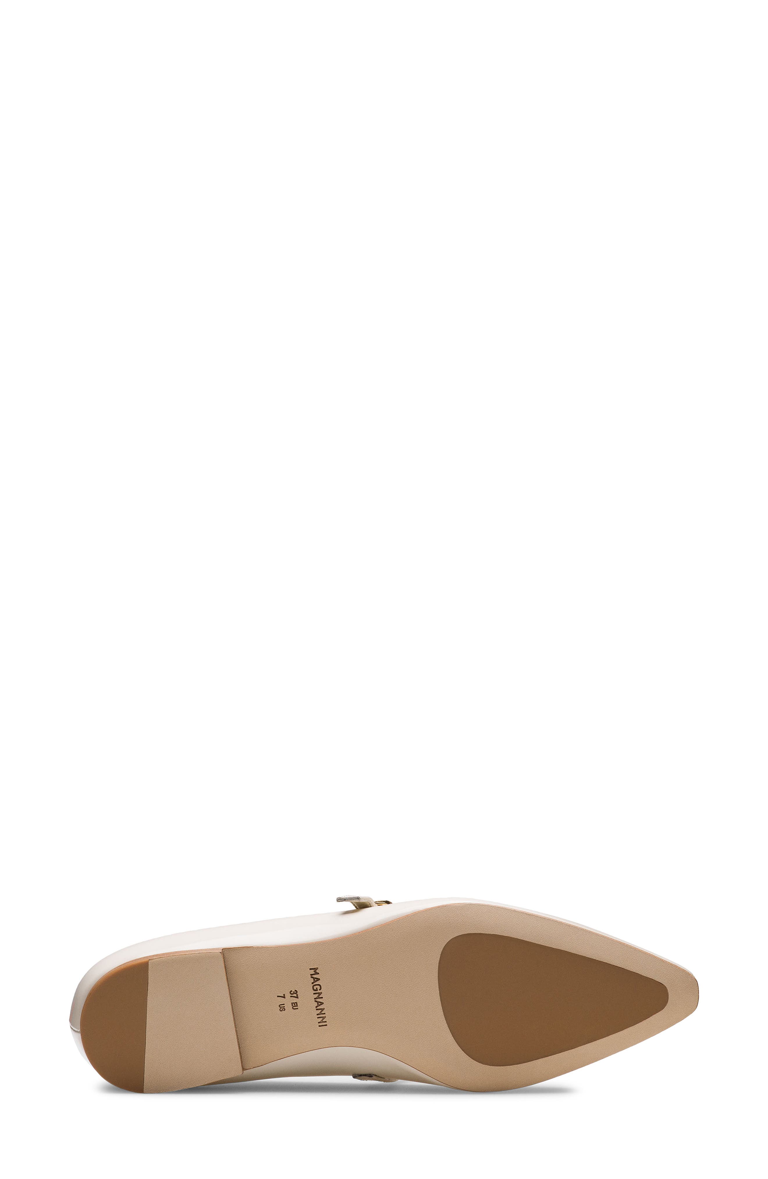 Stasia Pointed Toe Flat, Alternate, color, CREAM