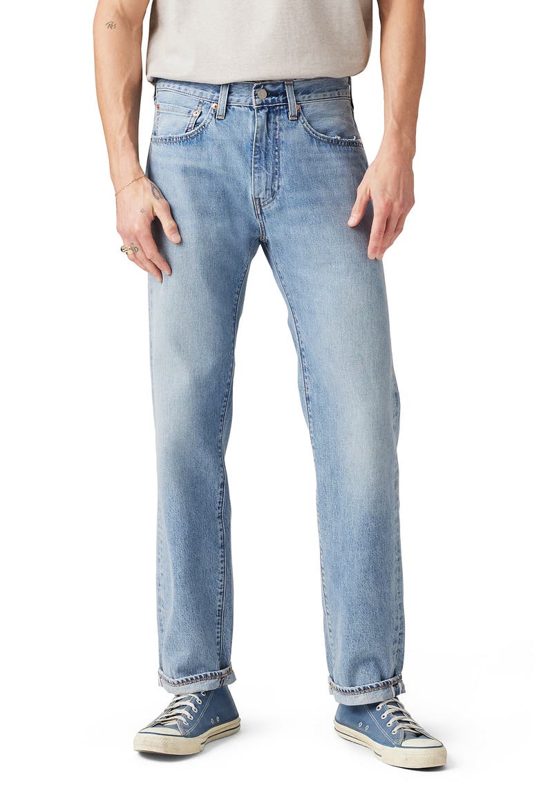 505™ Relaxed Straight Leg Selvedge Jeans (Men) | Nordstrom