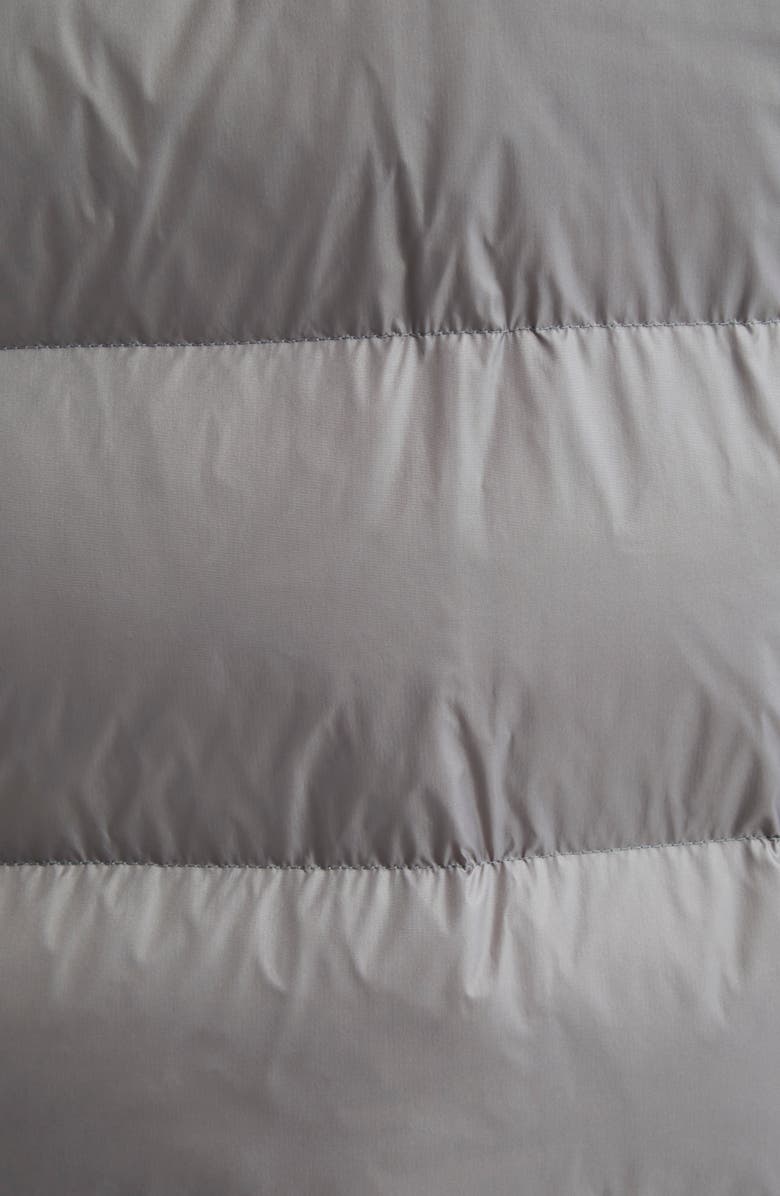 Thom Browne 4-Bar Down Hooded Coat, Alternate, color, Medium Grey