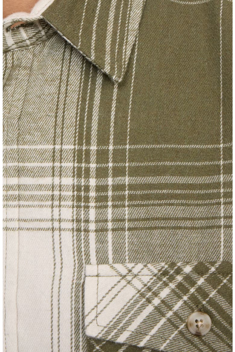 Flannel Shirt, Alternate, color, SAGE
