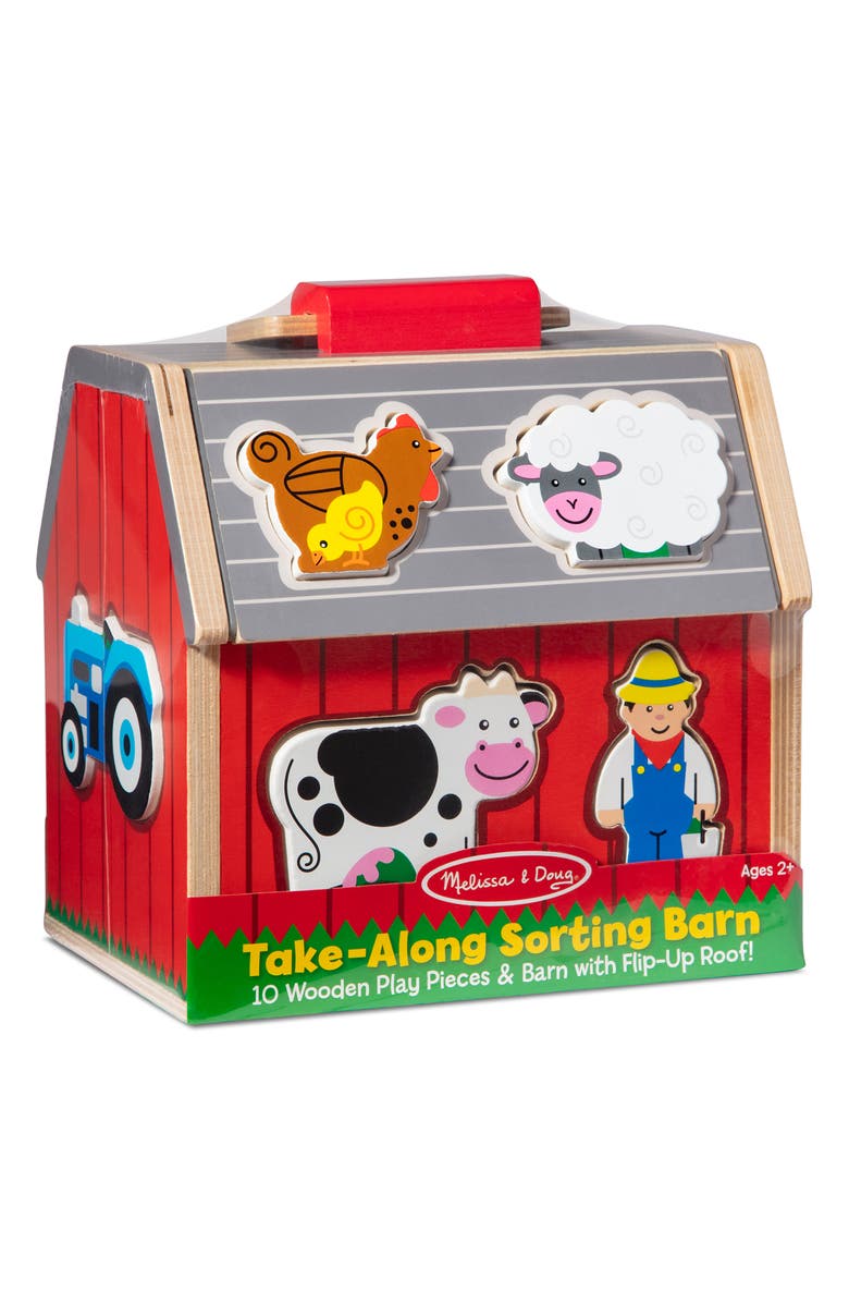 Melissa & Doug Take Along Sorting Barn, Alternate, color, 