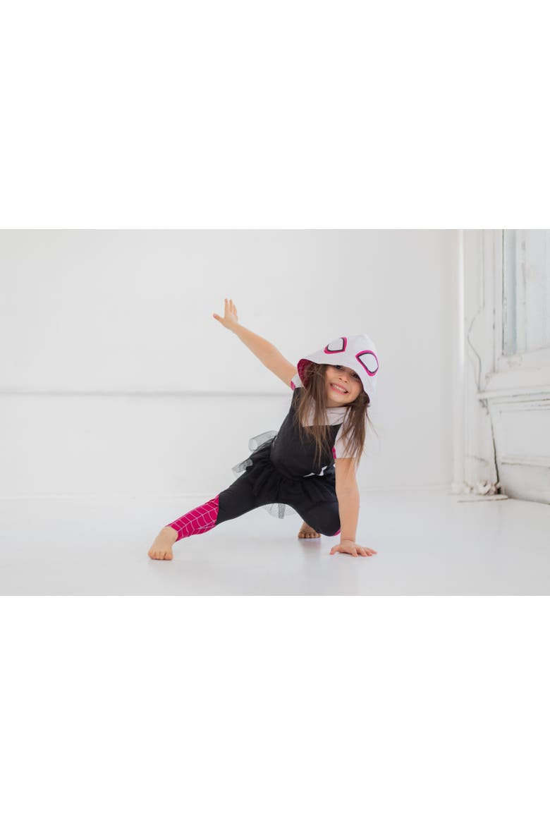 Spider-Man Cosplay Hooded Tee and Leggings Set, Alternate, color, Pink Spider Gwen