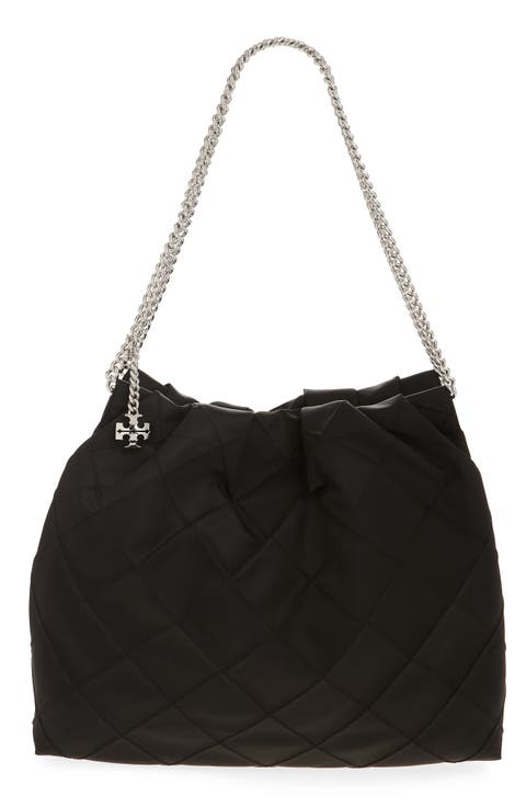 Fleming Quilted Nylon Hobo Bag