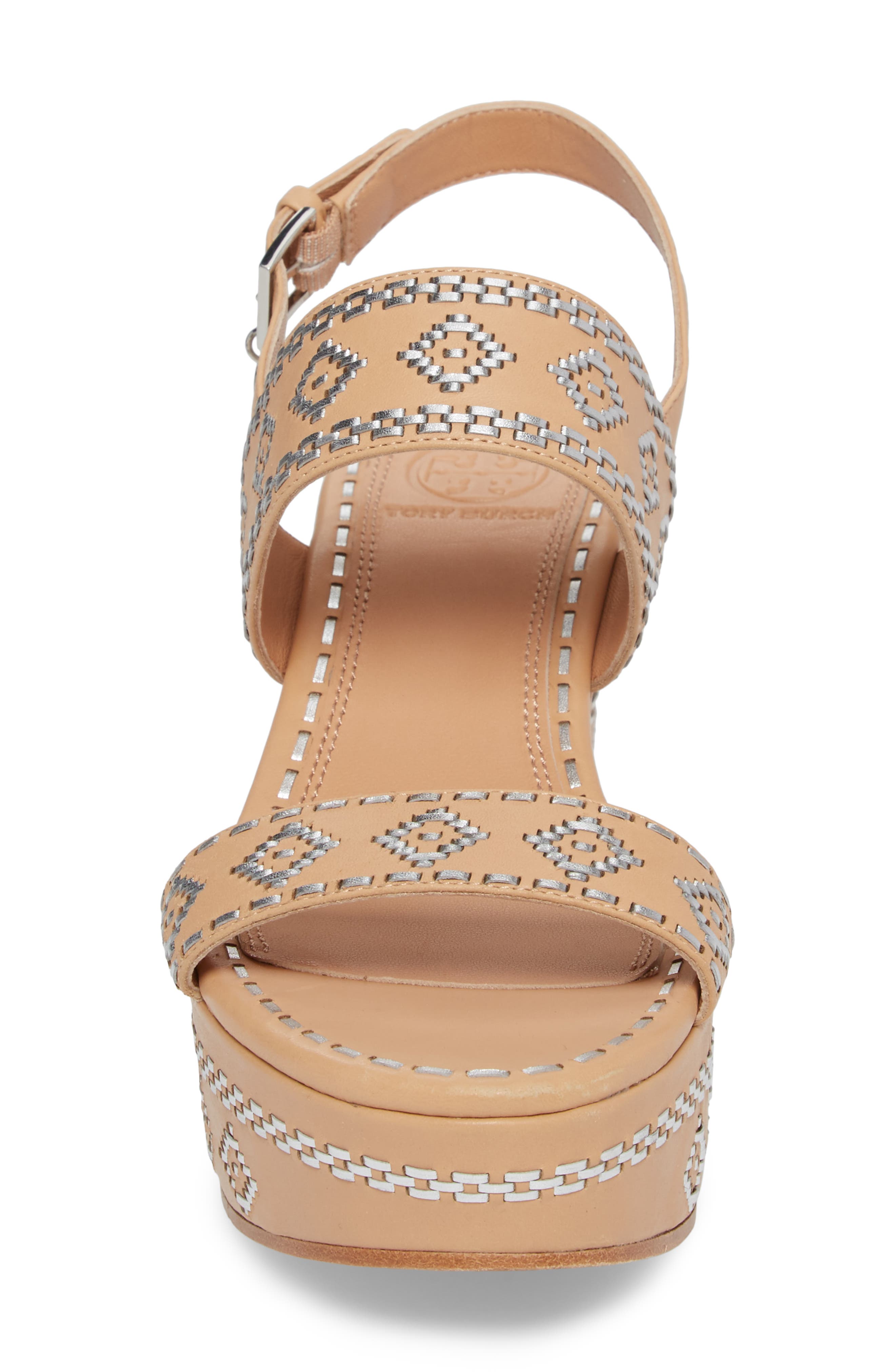 Tory Burch Blake Embroidered Platform Wedge, Alternate, color, 