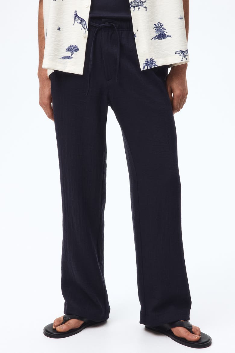 Relaxed Fit Trousers, Alternate, color, Navy blue