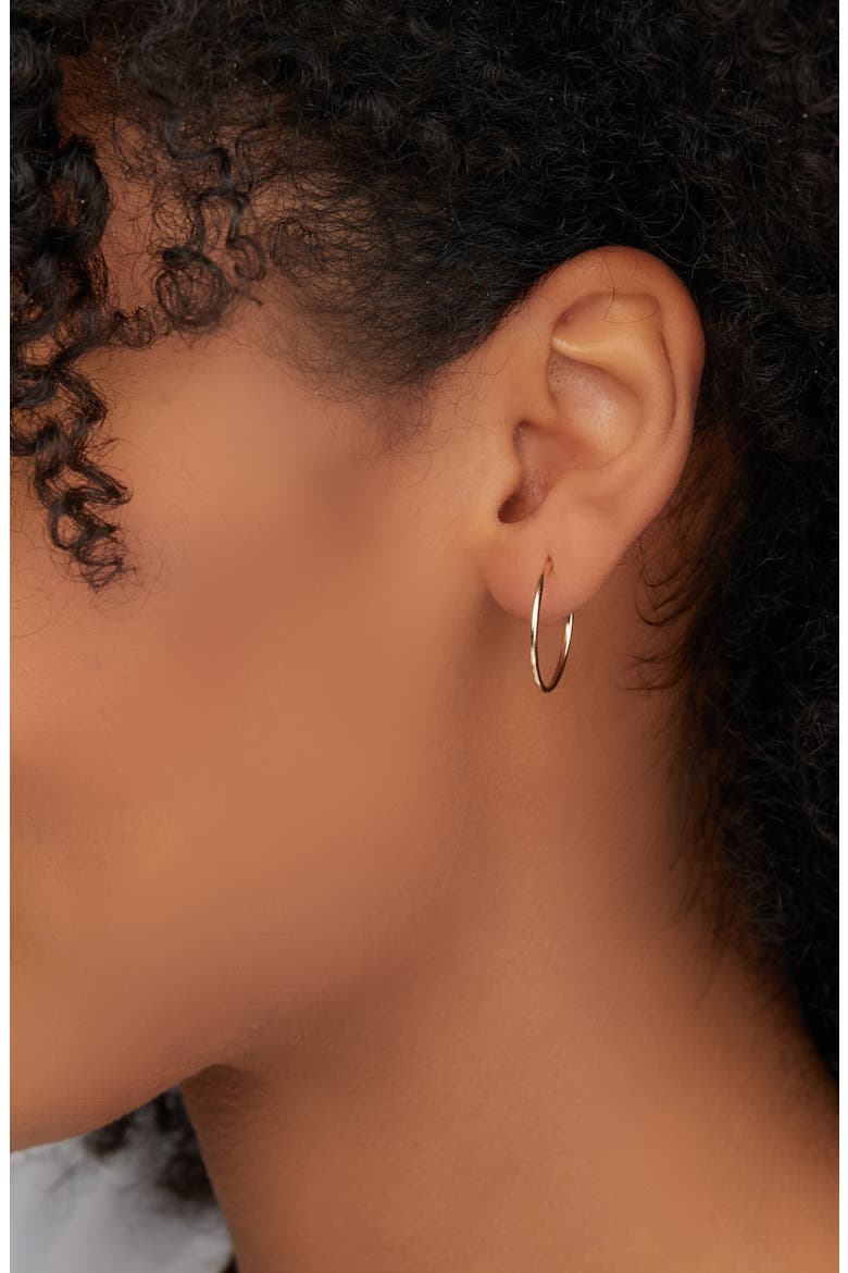 Eternity Hoop Earrings (Nordstrom Exclusive), Alternate, color, YELLOW GOLD