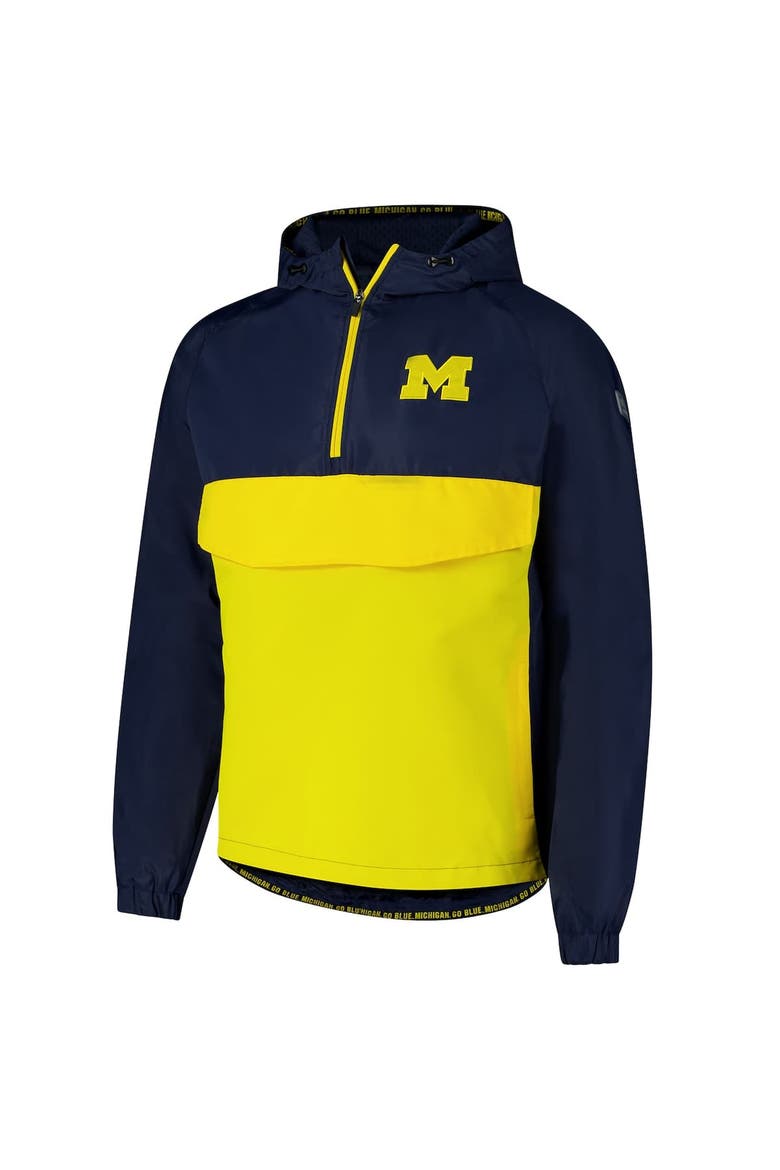 Men's Colosseum  Navy Michigan Wolverines Reloaded Anorak Half-Zip Jacket, Alternate, color, Navy