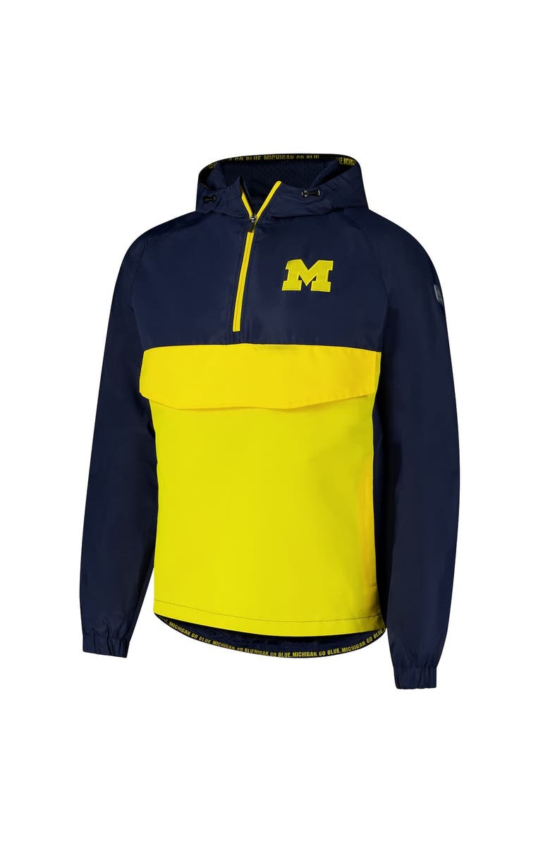 COLOSSEUM Men's Colosseum  Navy Michigan Wolverines Reloaded Anorak Half-Zip Jacket, Alternate, color, Navy