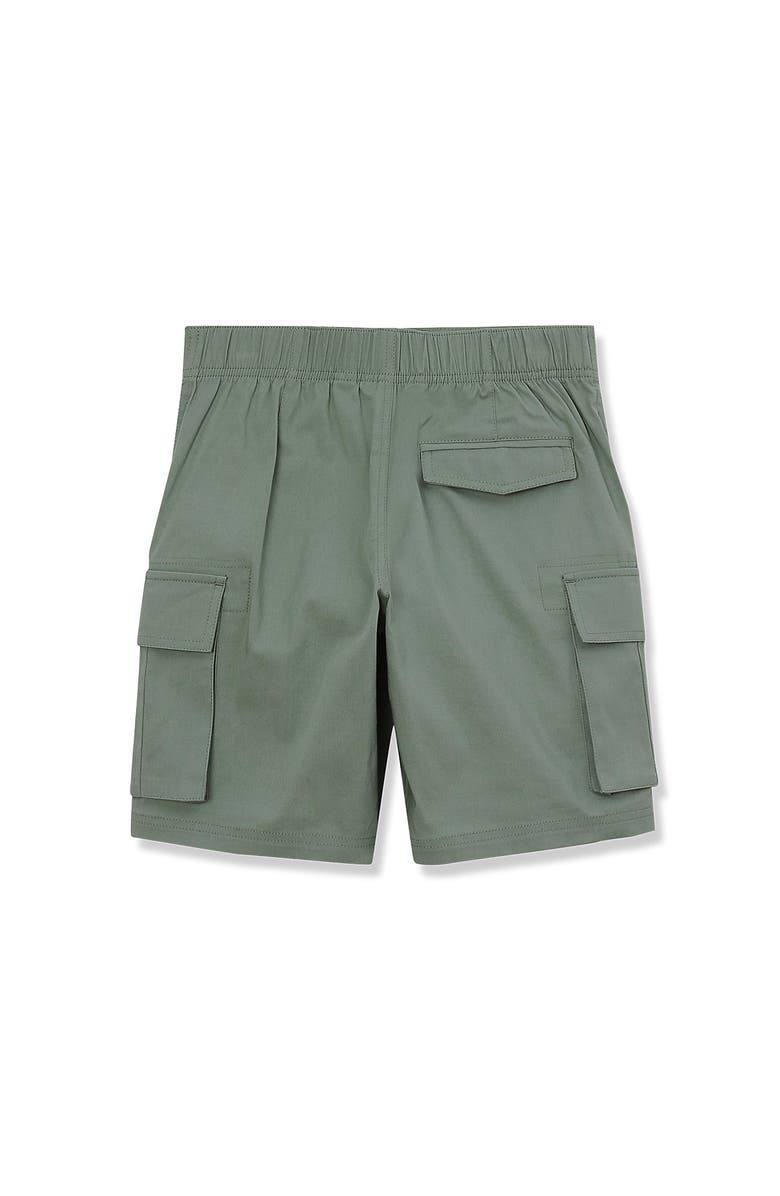 Lands' End Boys Stretch Canvas Utility Cargo Shorts, Alternate, color, Lily Pad