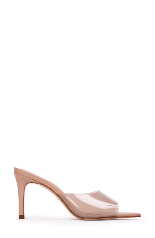 Black Suede Studio Belle Open Toe Pump In Old Rose Pvc