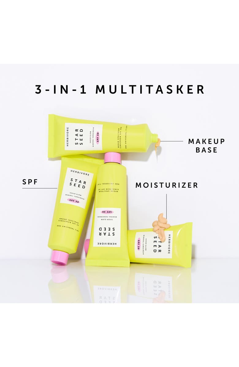 Herbivore Botanicals Star Seed Sheer Glow Mineral Sunscreen SPF 30, Alternate, color,