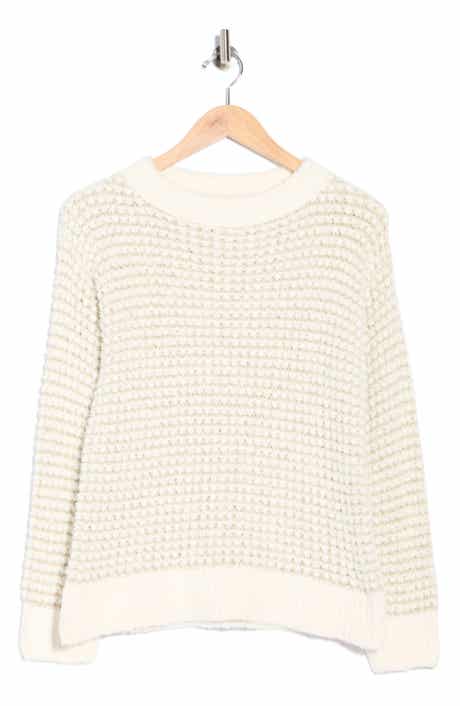 WISHLIST Bubble Texture Lurex Knit Sweater