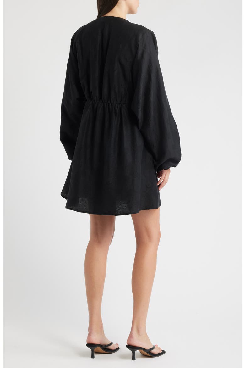 Oellit Long Sleeve Dress, Alternate, color, NOIR