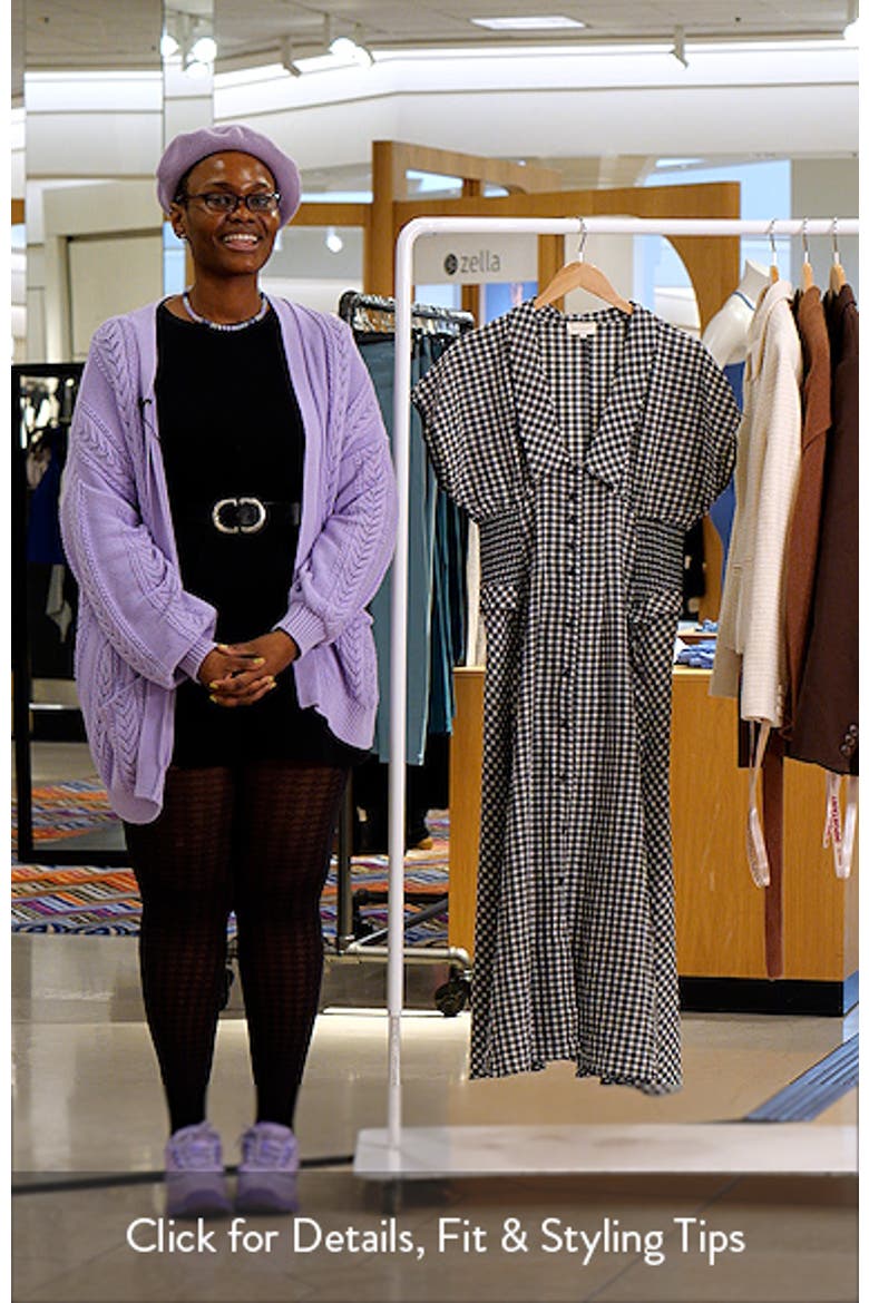 Gingham Smocked Waist Maxi Dress video