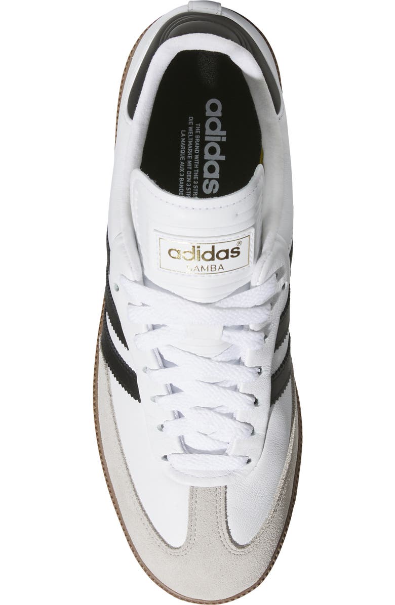 adidas Samba Lux Spikeless Golf Shoe, Alternate, color, Ftwwht/Cbl