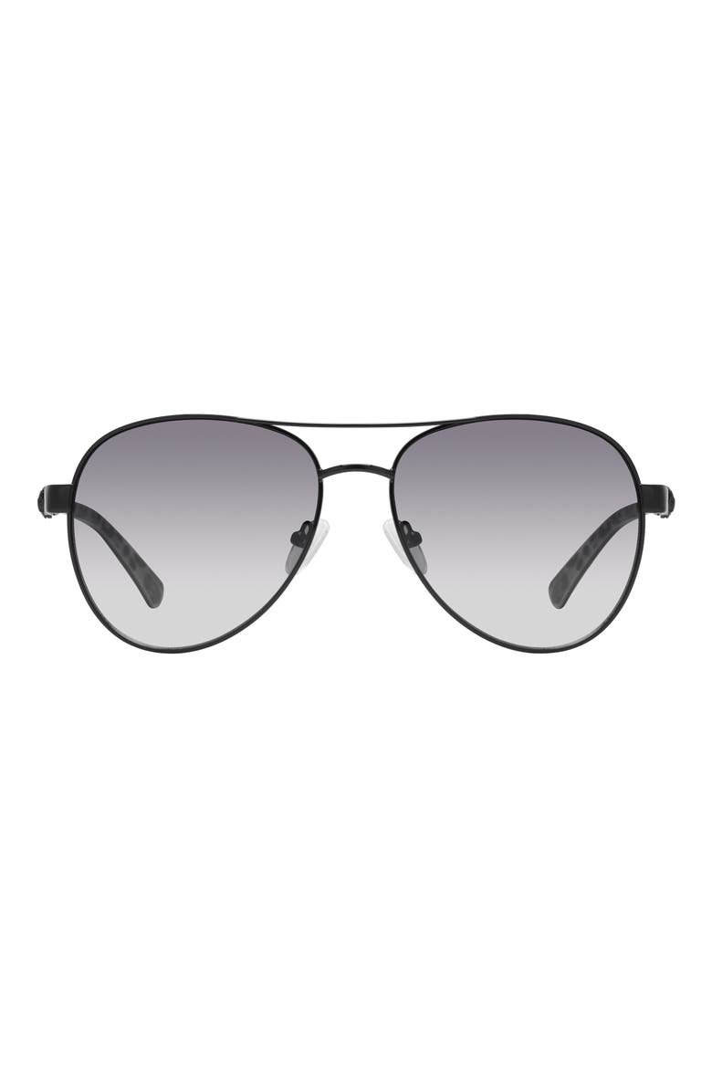 57mm Gradient Navigator Sunglasses, Main, color, BLACK/ SMOKE GRADIENT