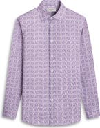 Bugatchi James OoohCotton® Geo Print Button-Up Shirt