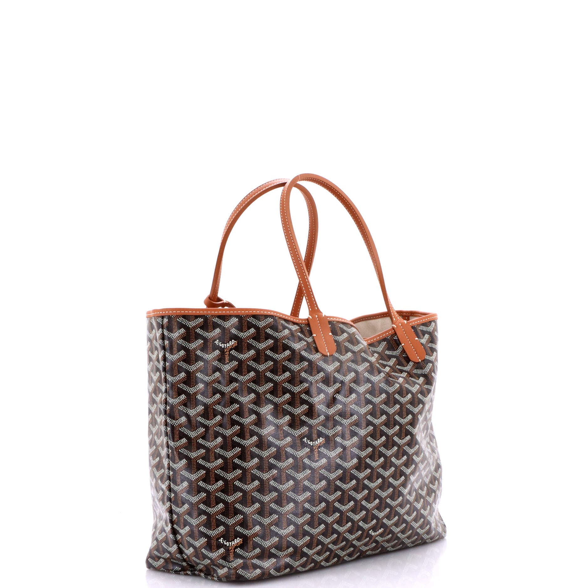 Pre-Owned Goyard Saint Louis Tote Coated Canvas PM, Alternate, color, Brown