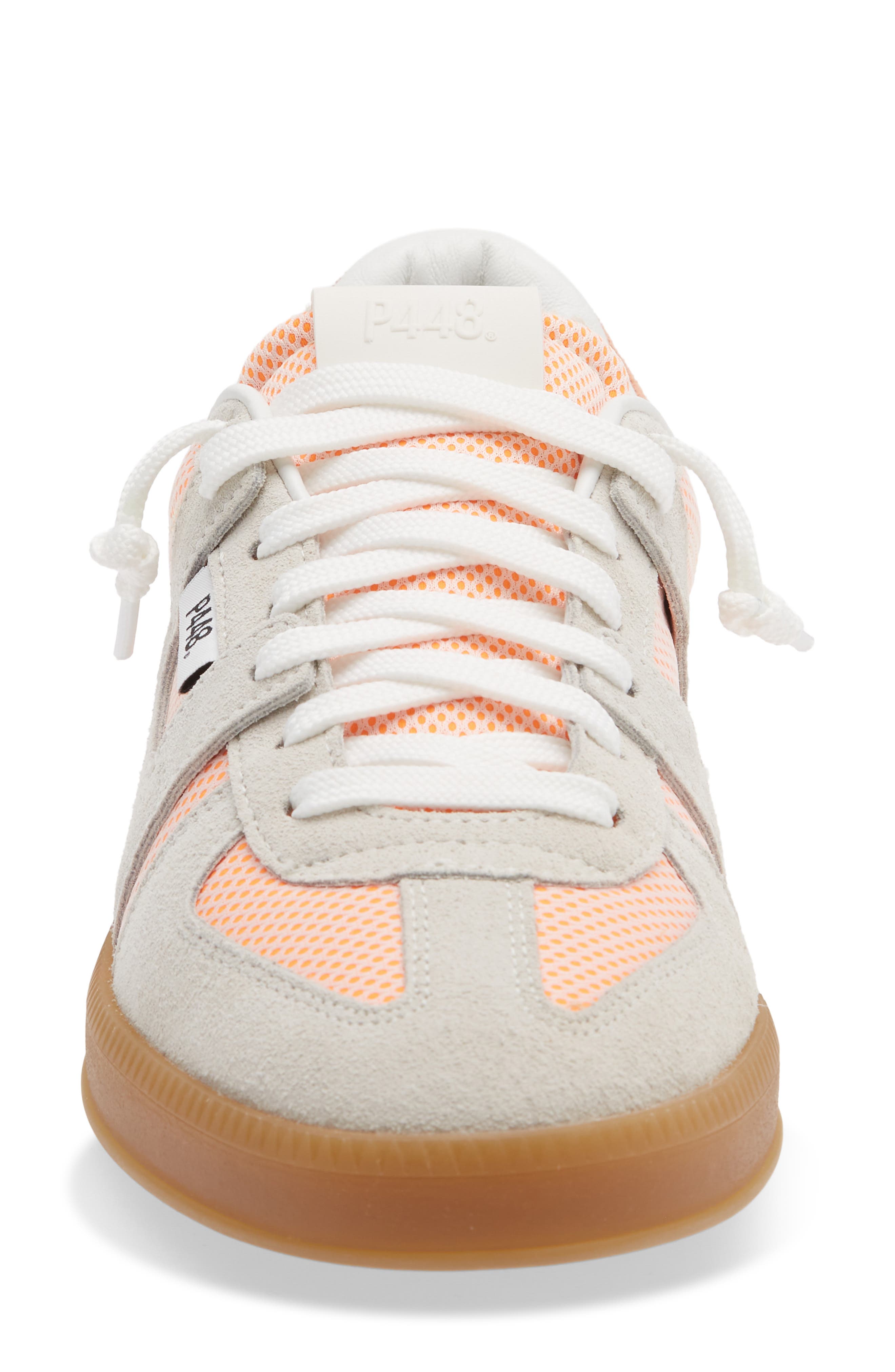 P448 Monza Sneaker, Alternate, color, White Orange