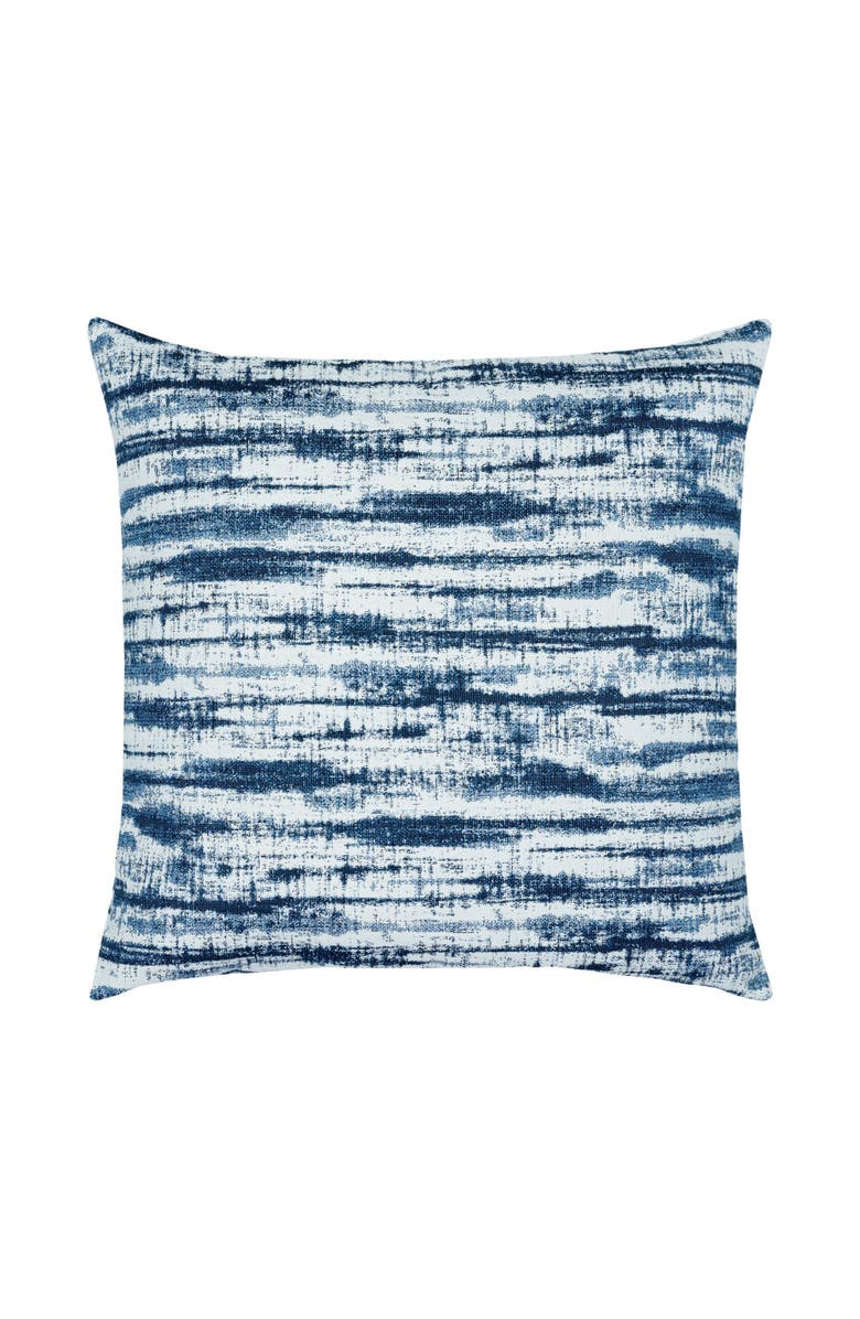 Elaine Smith Linear Indigo Indoor & Outdoor Woven Accent Square Pillow, Alternate, color, Indigo