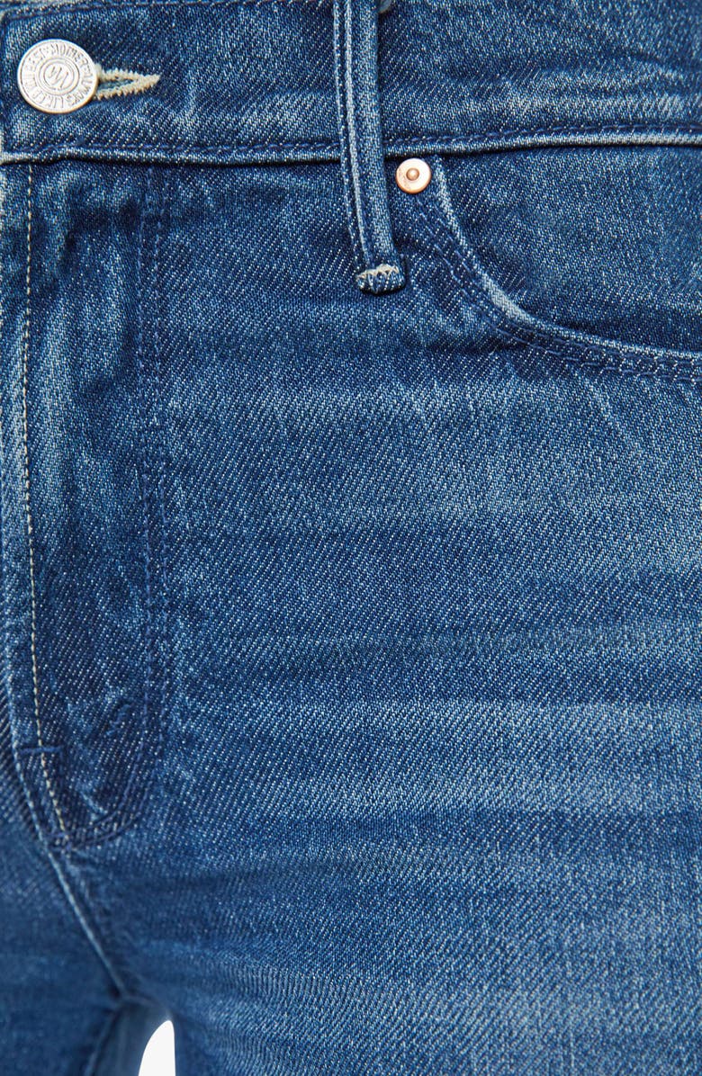 MOTHER The Twister Sneak Frayed Hems Flared Wide Leg Jeans, Alternate, color,