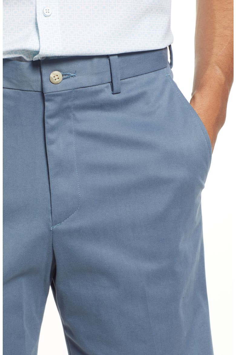 Men's Classic Flat Front Chino Shorts, Alternate, color, SLATE