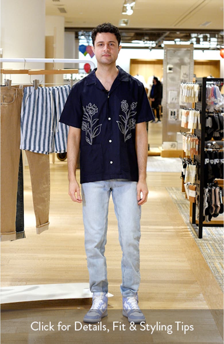 Kingsley Embroidered Camp Shirt, sales video thumbnail