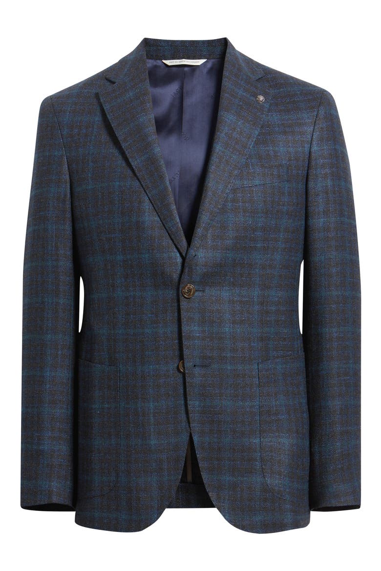 Morton Wool, Silk, Linen & Cashmere Sport Coat, Alternate, color, NAVY