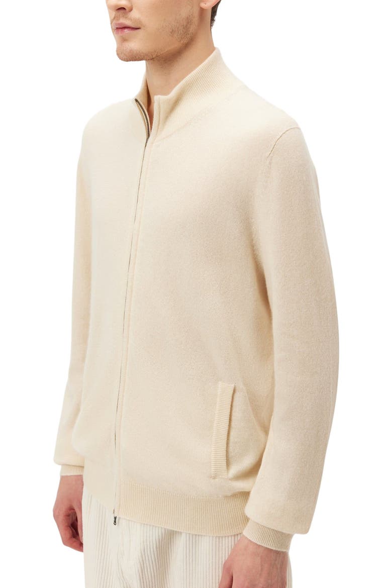 Essential Full-Zip Cashmere Cardigan, Alternate, color, off white