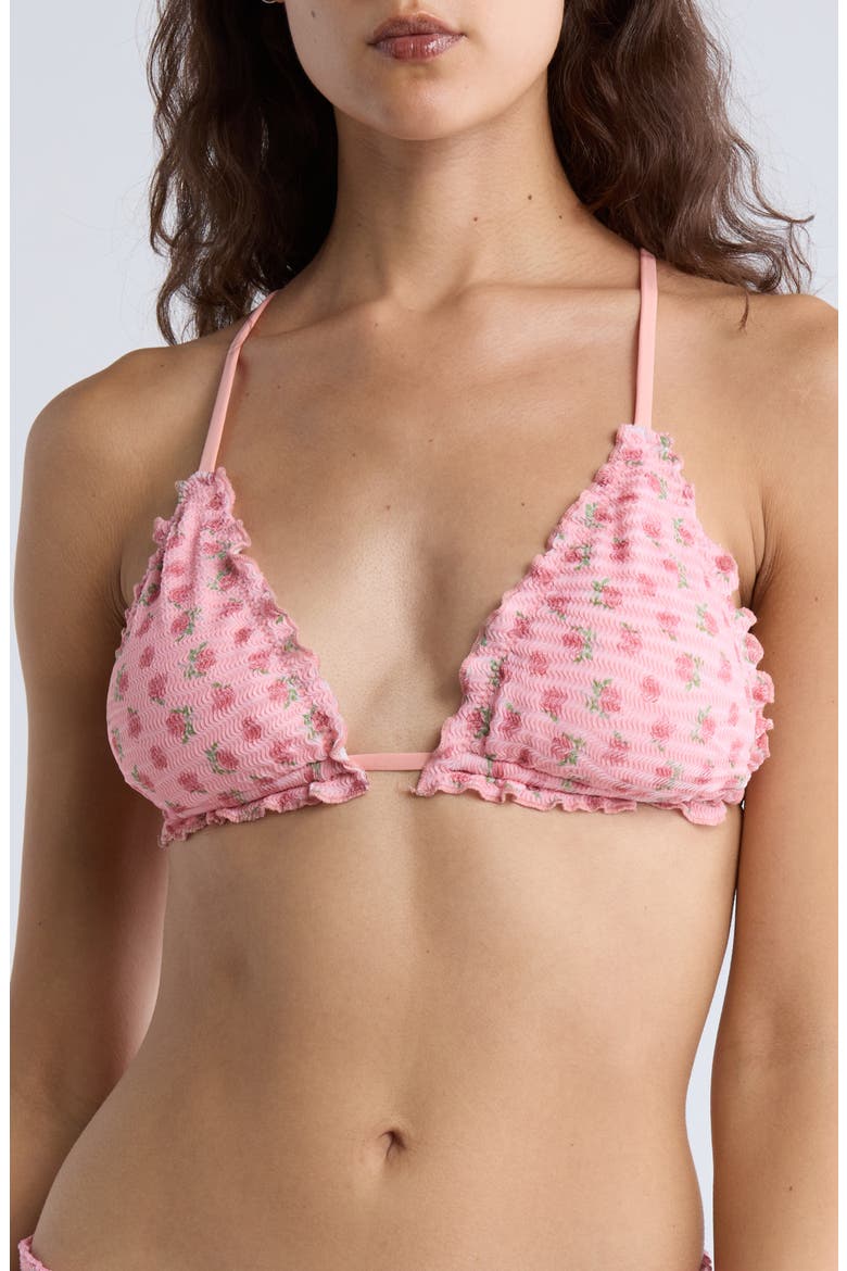Cassie Triangle Bikini Top, Main, color, SUGAR PLUM