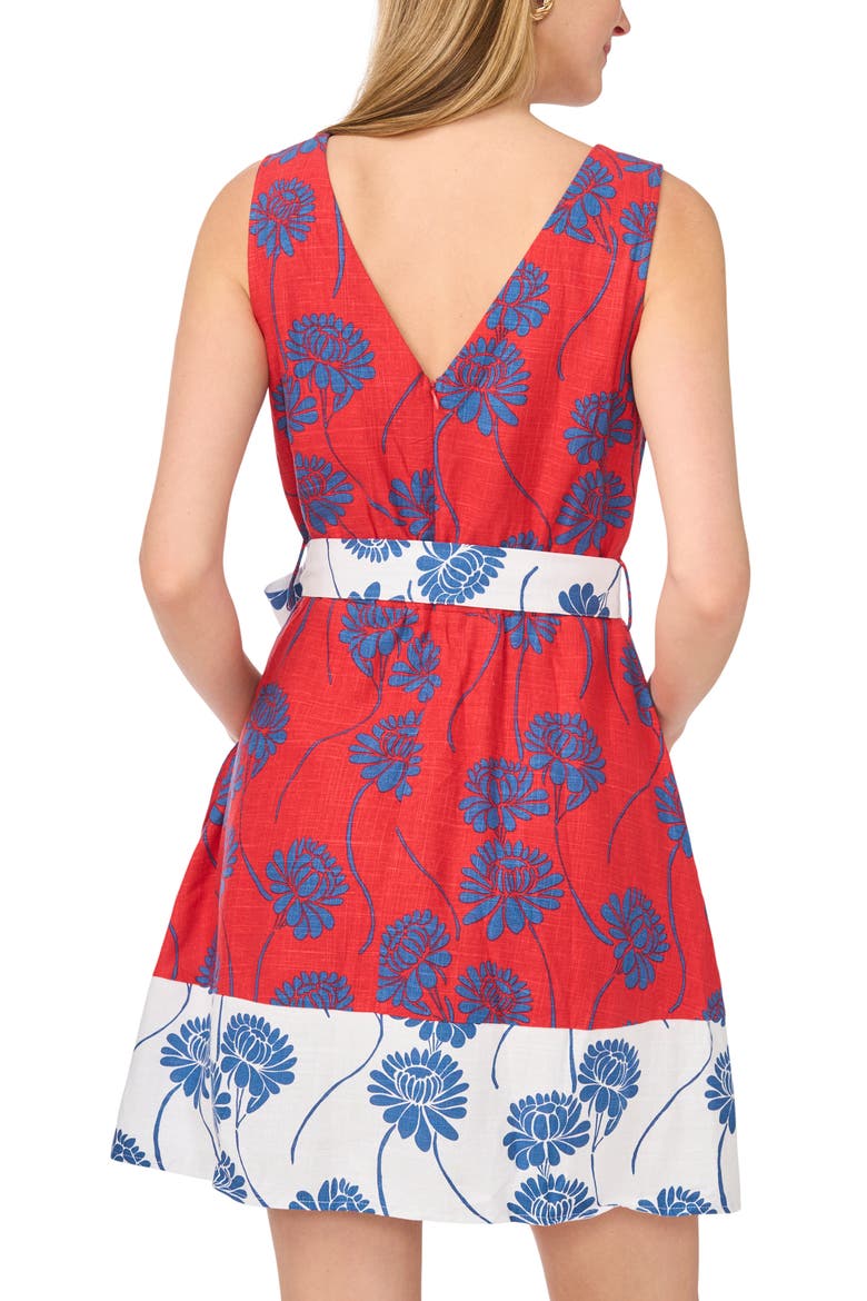Tie Waist Minidress, Alternate, color, AURA ORANGE