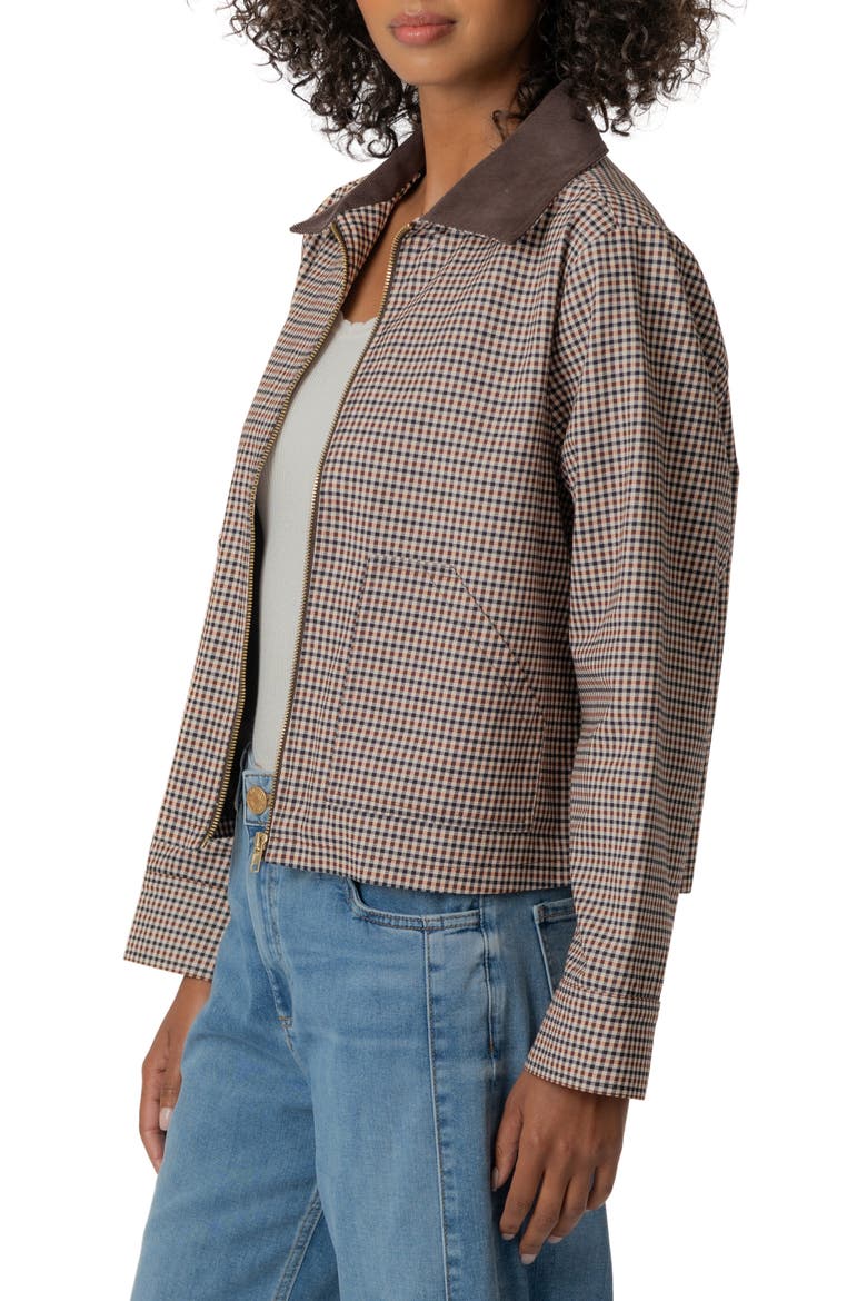 Natalia Cotton Twill Jacket, Alternate, color, CHOCOLATE