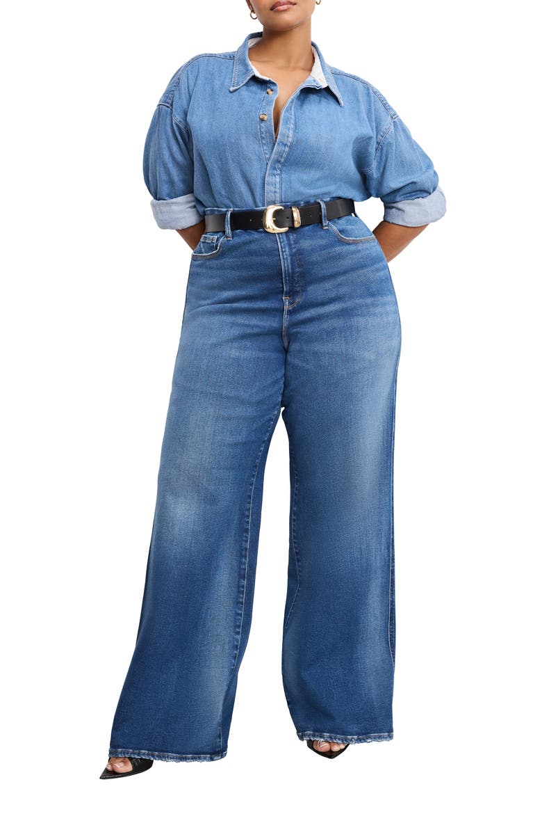 Soft-Tech Good Skate High Waist Wide Leg Jeans, Alternate, color, INDIGO891