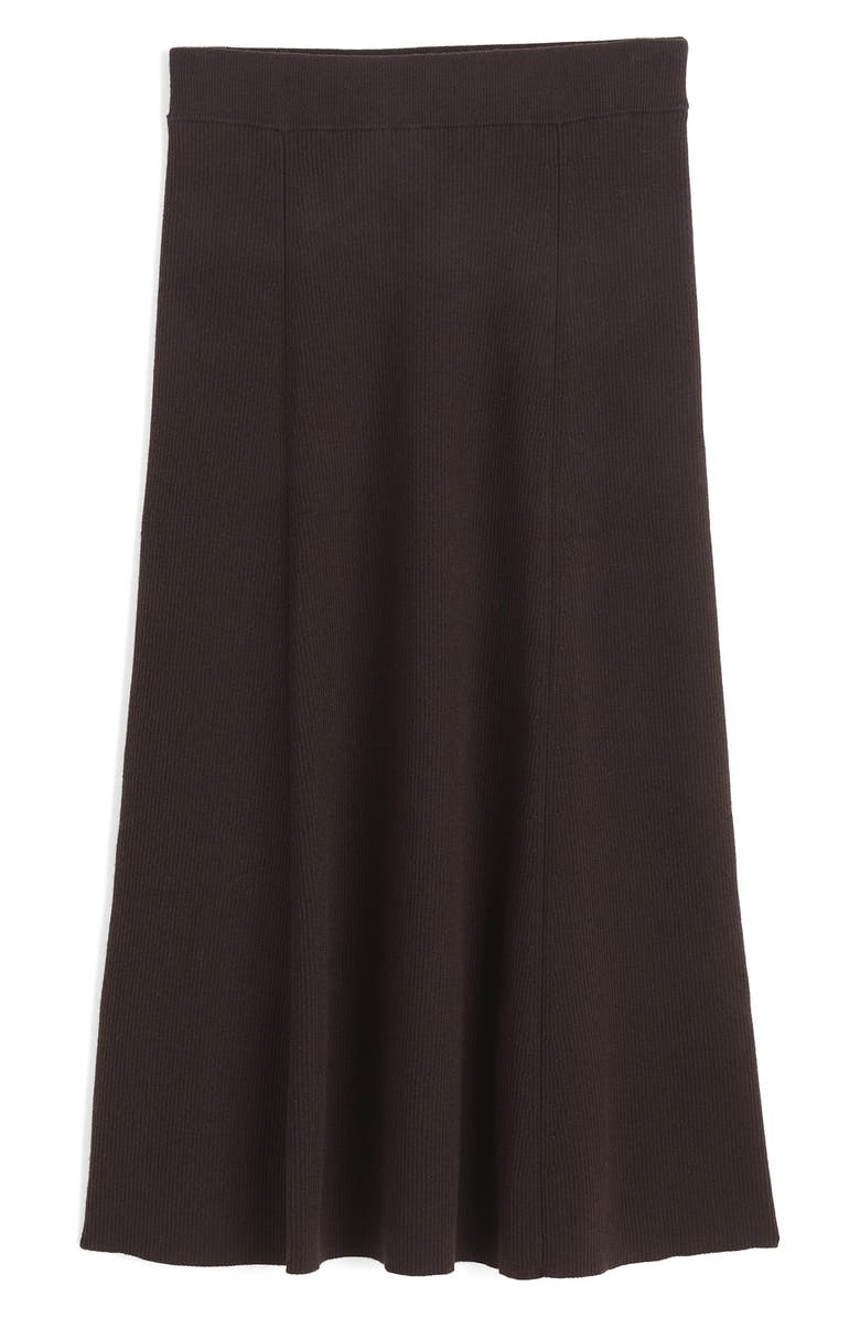 Madewell Merino Wool Blend Maxi Skirt, Alternate, color, Molasses
