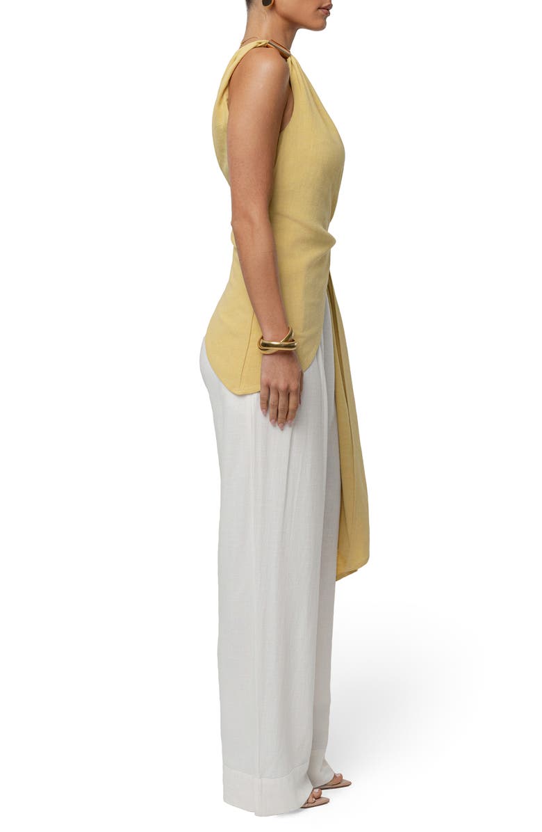 JLUXLABEL Palmera One-Shoulder Top, Alternate, color, Yellow