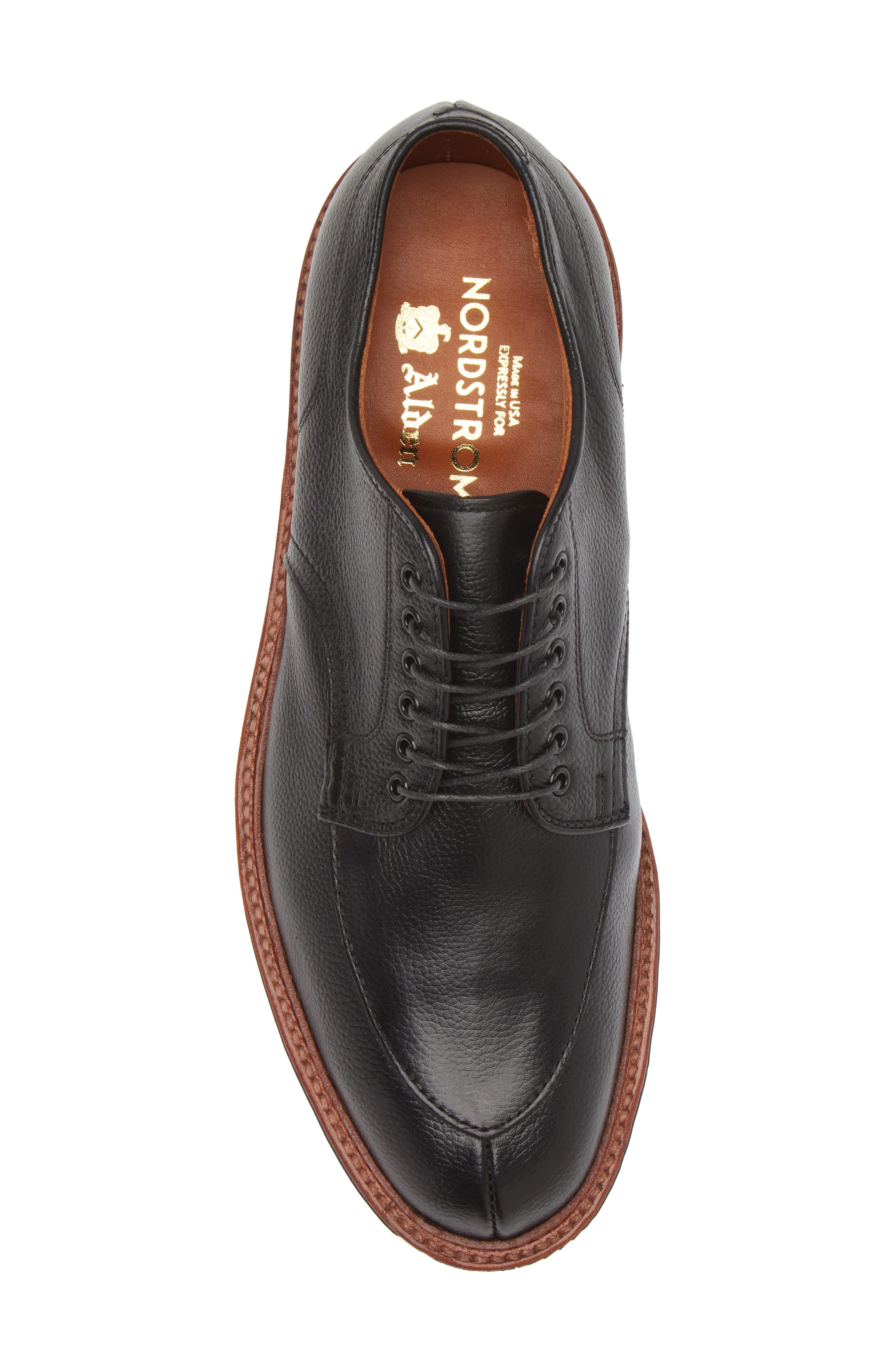 Alden Apron Toe Blucher, Alternate, color, Black