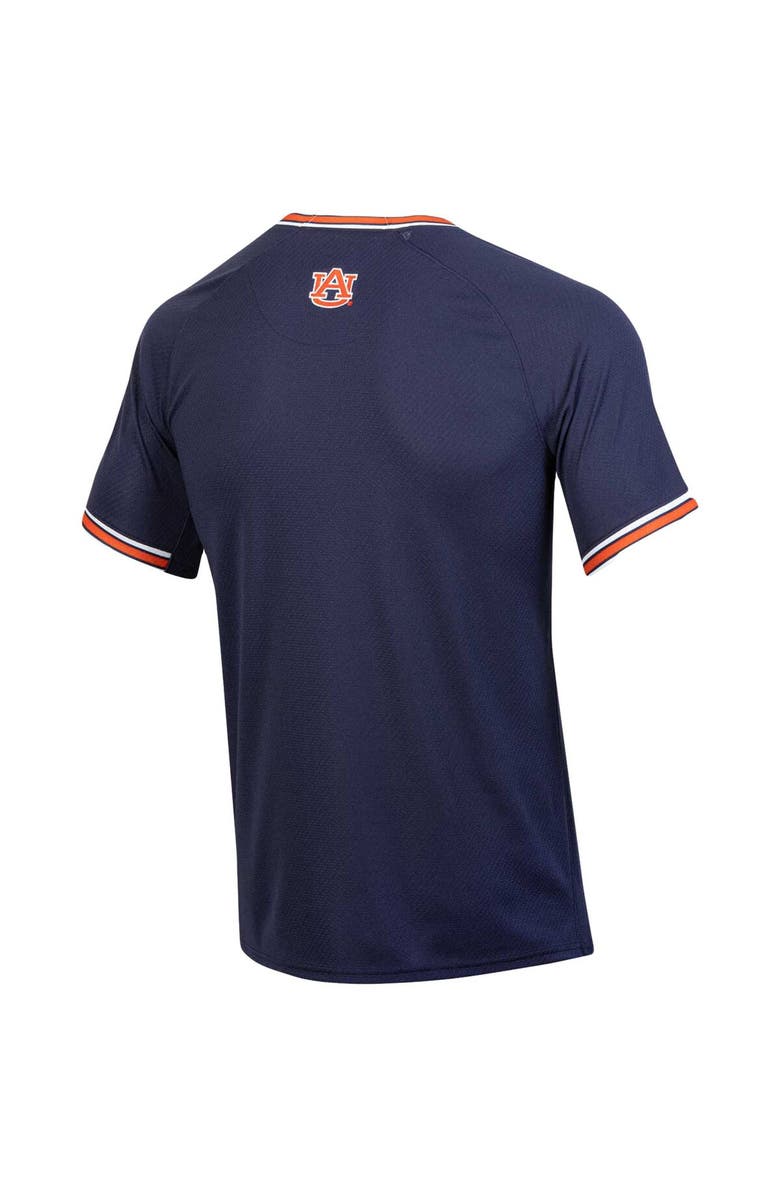 Under Armour Men's Under Armour Navy Auburn Tigers Softball V-Neck Jersey, Alternate, color, Navy