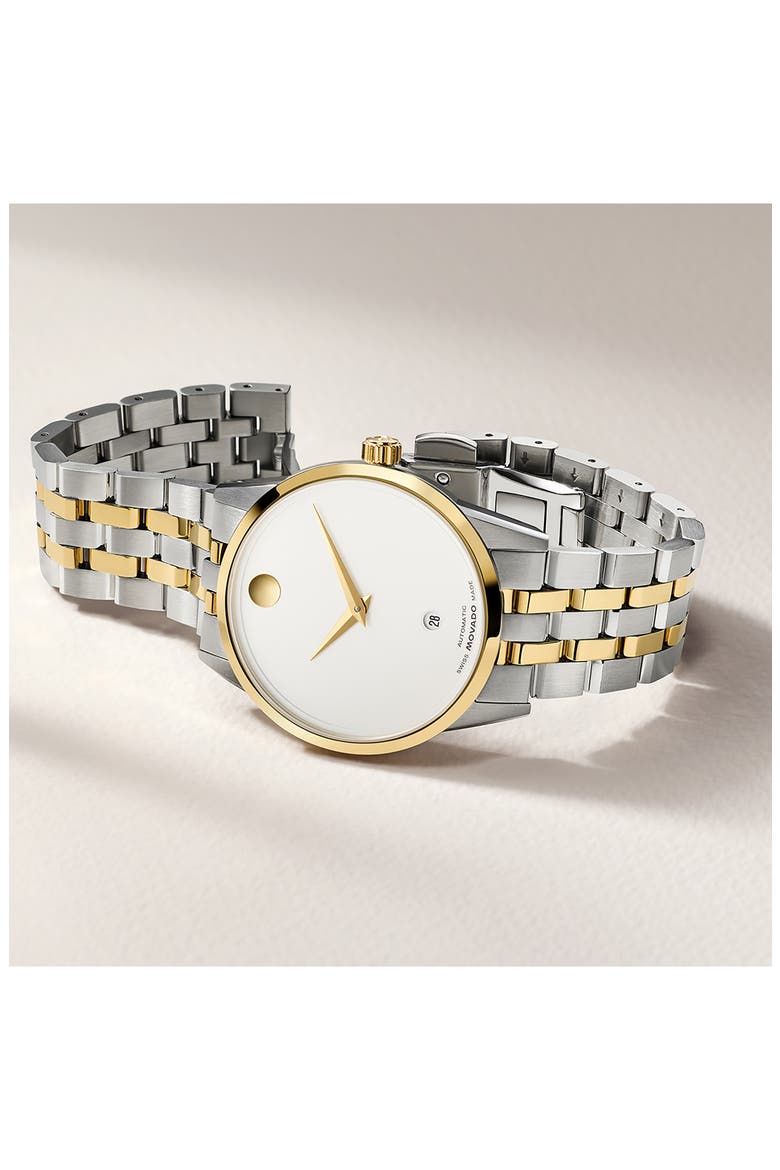 Museum Classic Automatic Bracelet Watch, 33mm, Alternate, color, WHITE
