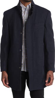 Hart Schaffner Marx Genoa Wool Blend Twill Coat