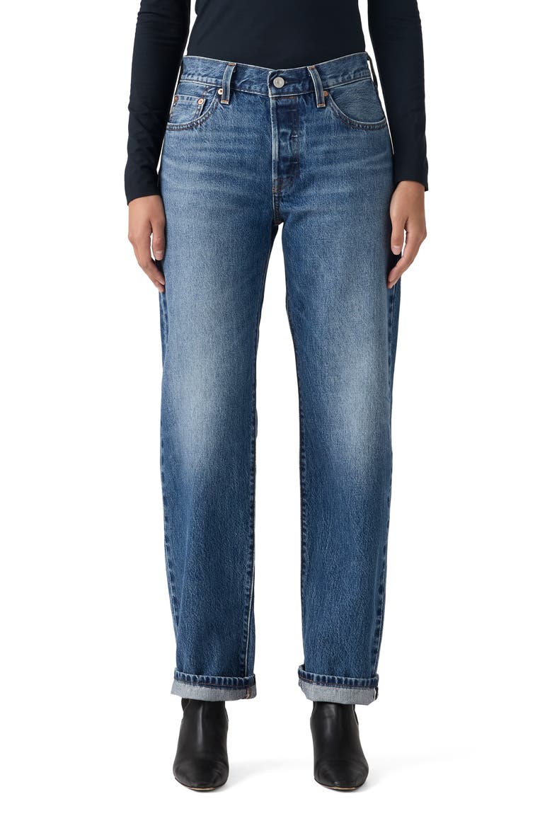 501® '90s Straight Leg Jeans, Main, color, WORK YOURSELF SELVEDGE