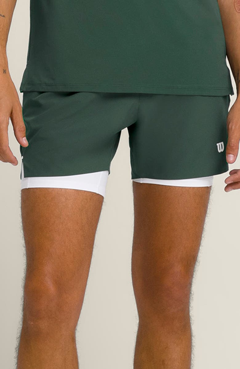 WILSON Tournament V2 Tennis Shorts, Main, color, Sycamore