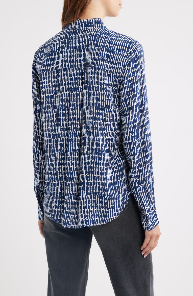 Rails Josephine Print Button-Up Shirt, Alternate, color, Navy Pebbled