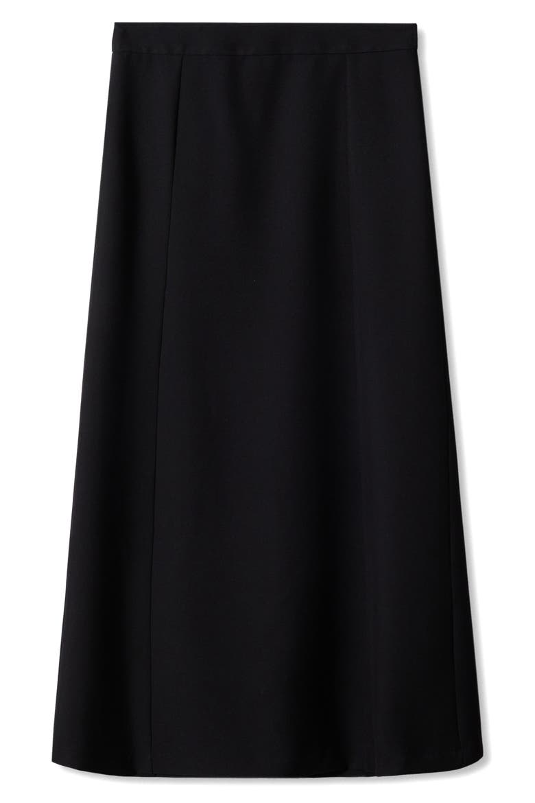 Flowy Maxi Skirt, Alternate, color, BLACK