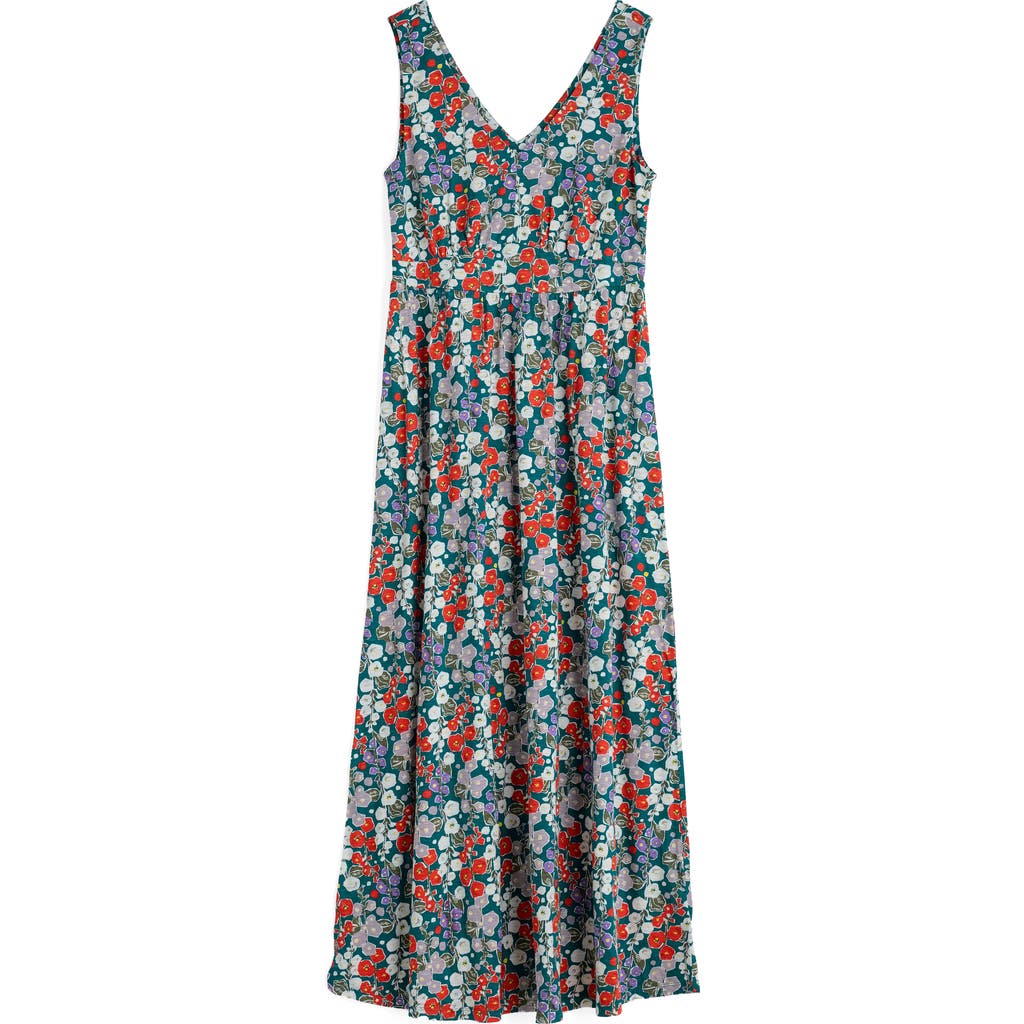 SEASALT CORNWALL SEASALT CORNWALL POLMANTER SLEEVELESS ORGANIC COTTON JERSEY MAXI DRESS
