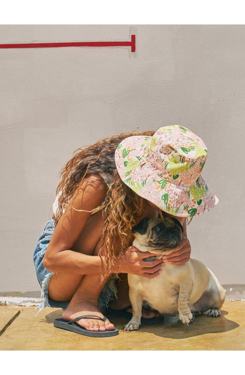 Lost Pattern "Le Jardin" Reversible Sun Hat, Alternate, color, Green